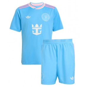 Billiga Inter Miami Lionel Messi #10 Tredjeställ Barn 2025-26 Kortärmad (+ Korta byxor)